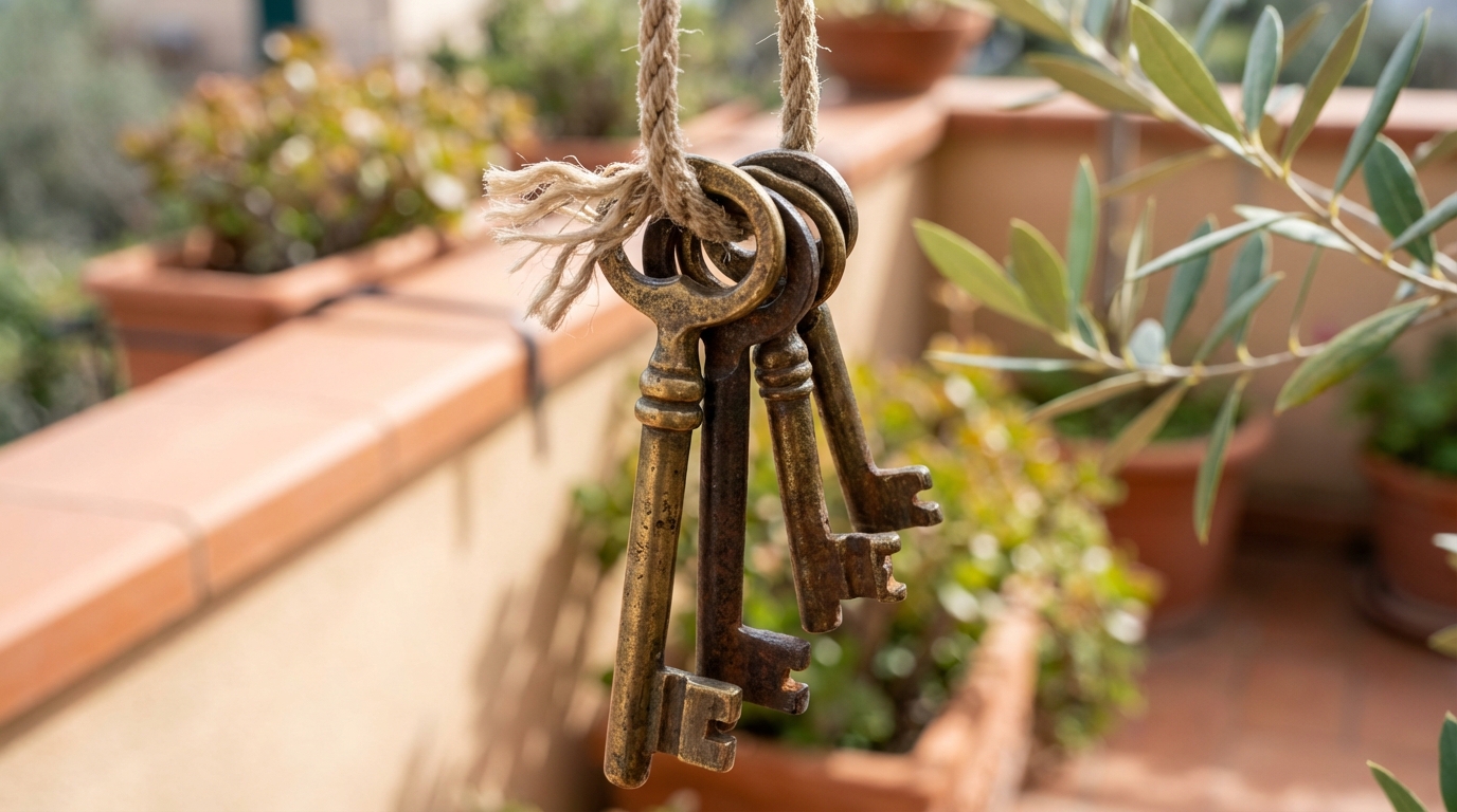 scoprite perché appendere vecchie chiavi al balcone è un trucco semplice ma efficace che porta fortuna e protegge la vostra casa.