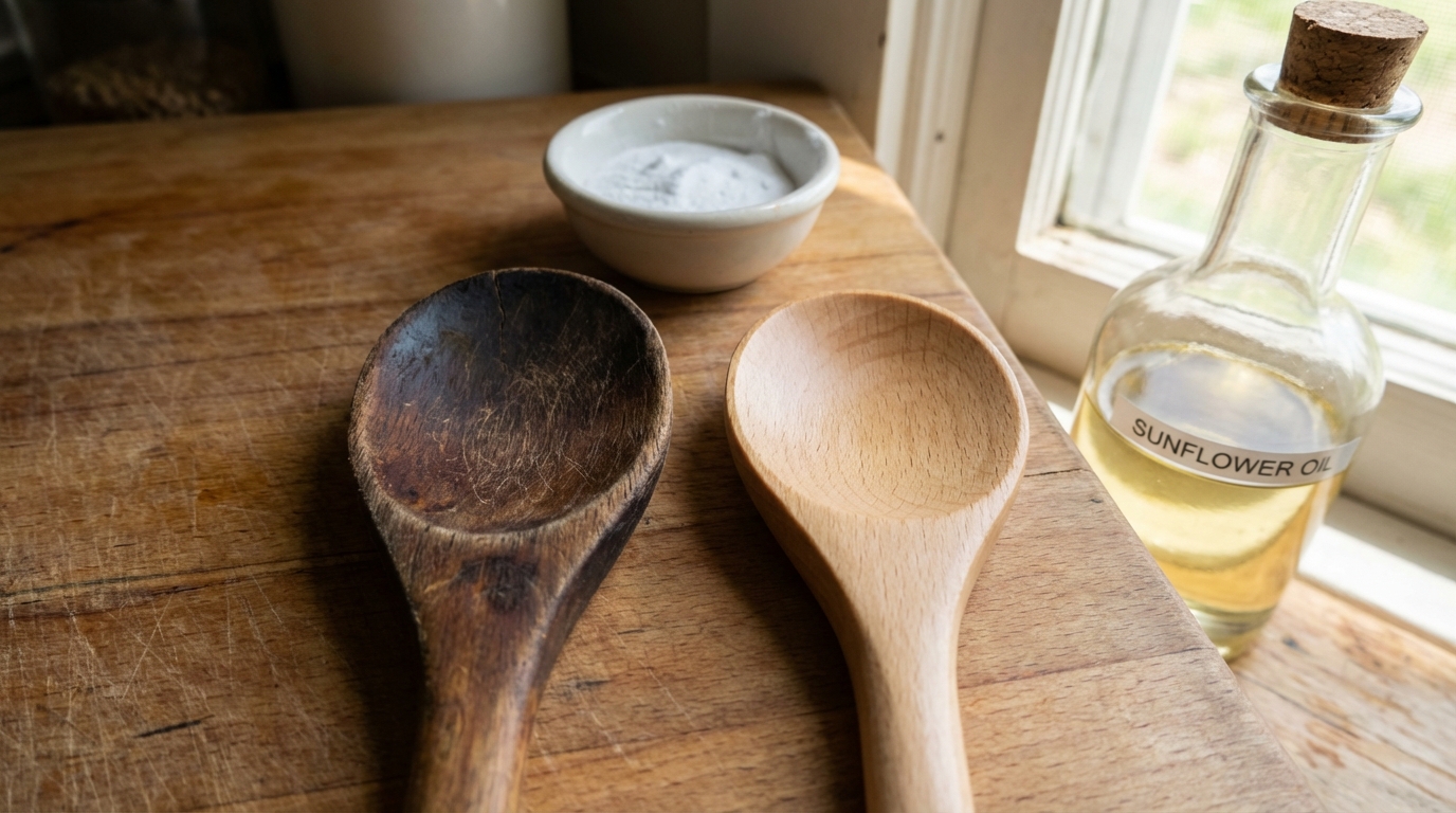 scopri come eliminare l'odore sgradevole dagli utensili in legno e garantire una perfetta igiene in cucina con i nostri consigli pratici.