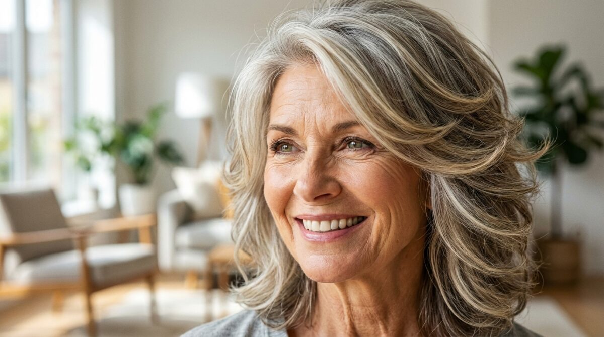 scopri il taglio farfalla, la tendenza ideale per donne oltre i 55 anni che vogliono dare volume e vitalità ai capelli assottigliati, superando il classico caschetto scalato.