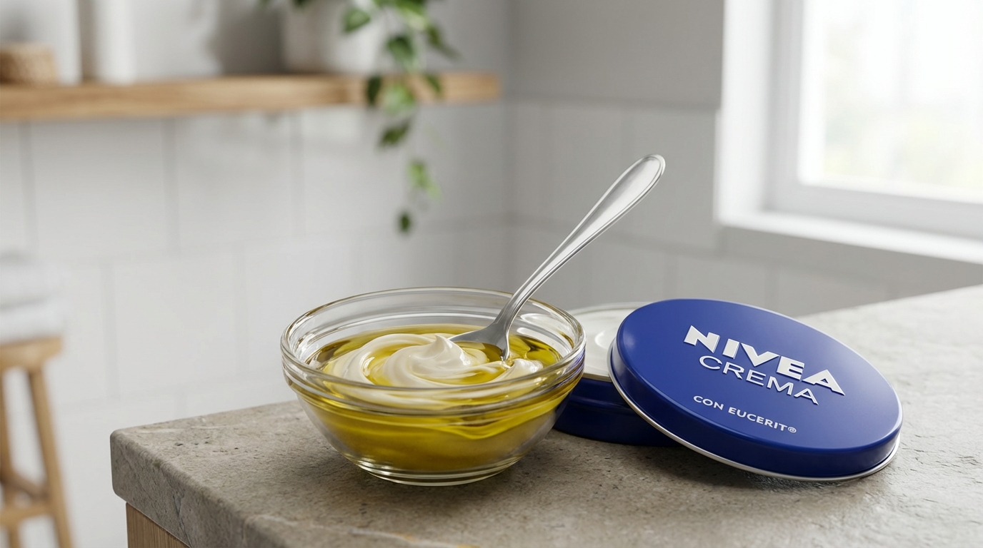 scopri il segreto della crema nivea combinata con olio d'oliva, il trucco magico per una pelle morbida e luminosa che sta conquistando sempre più persone.