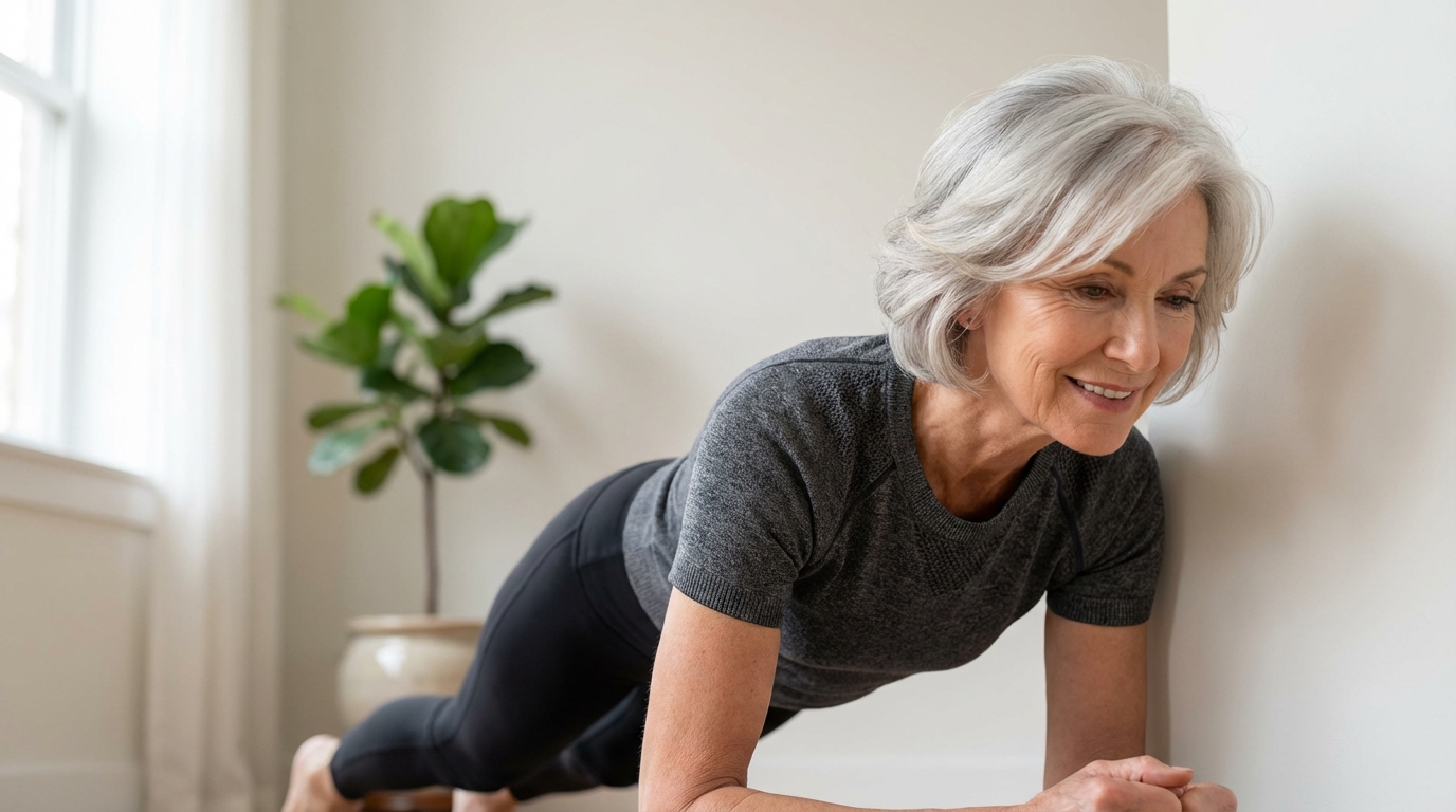 scopri il movimento fondamentale che ogni persona sopra i 65 anni dovrebbe fare ogni giorno, consigliato da una allenatrice sportiva per mantenersi in forma e in salute.
