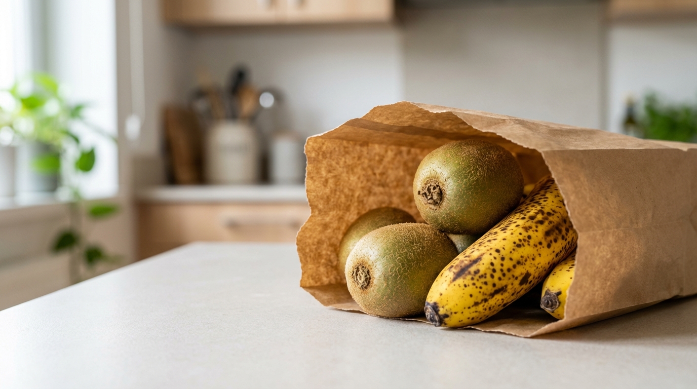 scoprite come ammorbidire il vostro kiwi duro in sole 24 ore con un semplice sacchetto di carta grazie a questa tecnica sorprendente e facile da seguire.