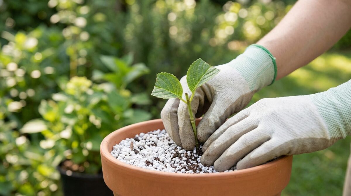 scoprite come moltiplicare facilmente le vostre ortensie con questa tecnica rapida e ottenere molte più piante nuove senza spese aggiuntive.