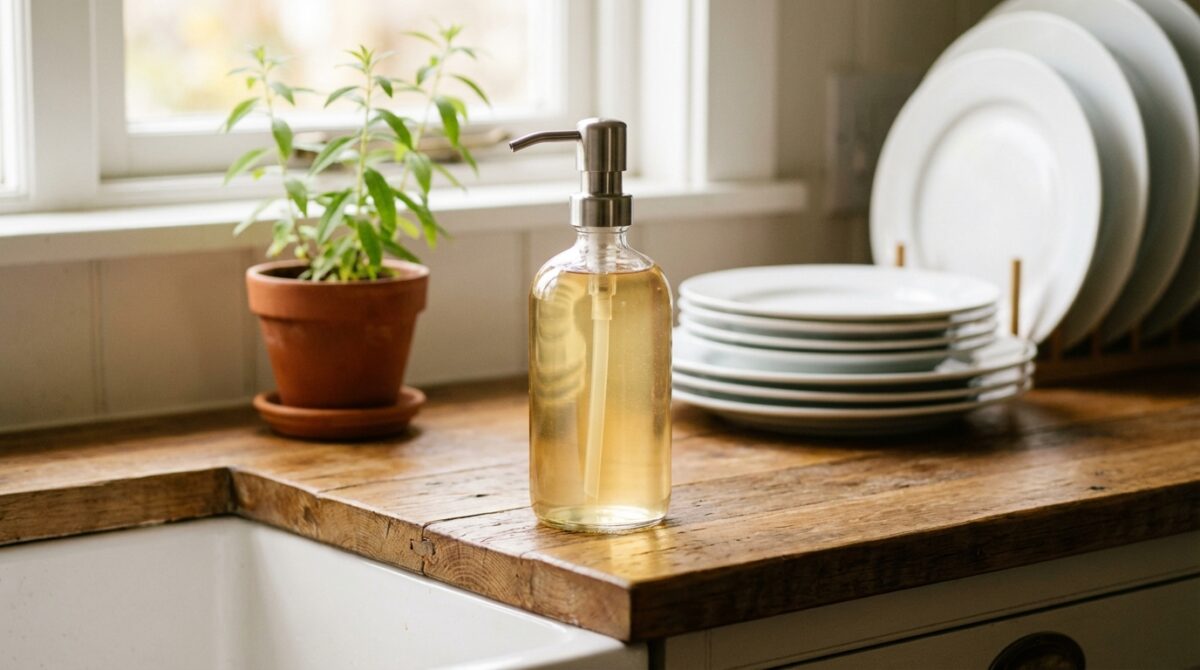 scoprite una miscela naturale a 3 ingredienti per proteggere le vostre mani durante l'inverno e pulire senza bisogno di detersivi commerciali.