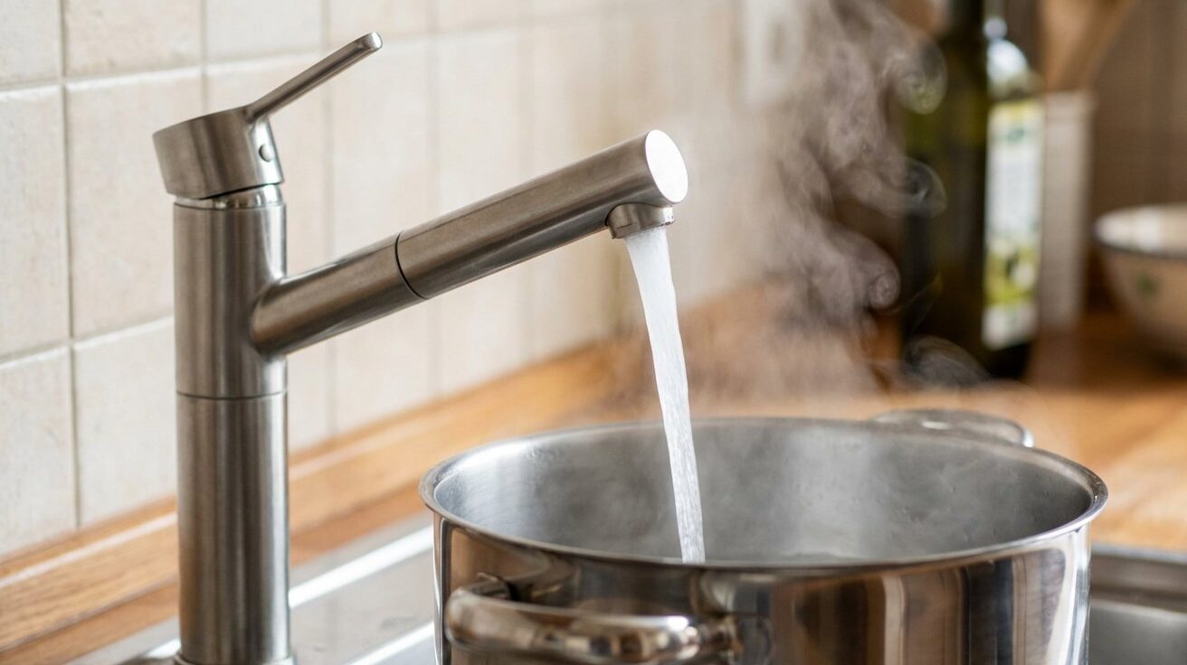 Si può bere l’acqua calda del rubinetto?