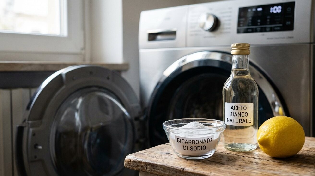 Prendo un indumento dalla cucina e lo metto nella lavatrice per ottenere biancheria deliziosamente morbida.